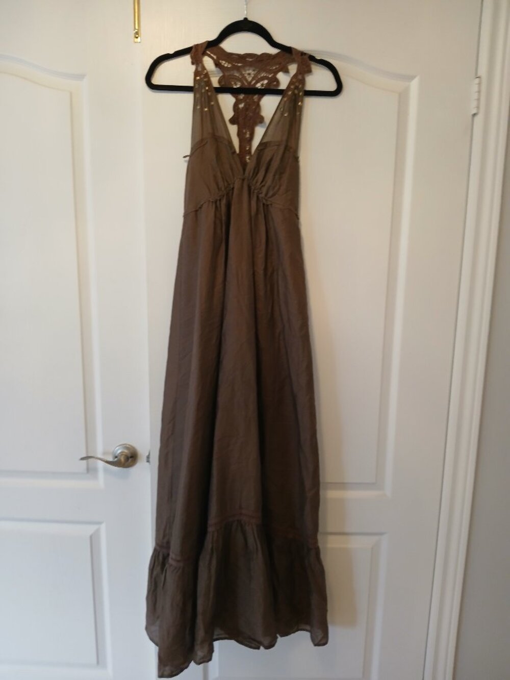 bebe Size S Brown Maxi Dress
